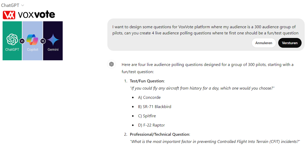 Tutorial - ChatGPT and improve VoxVote with AI