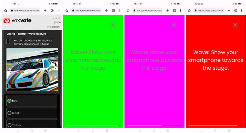 VoxVote wave colour